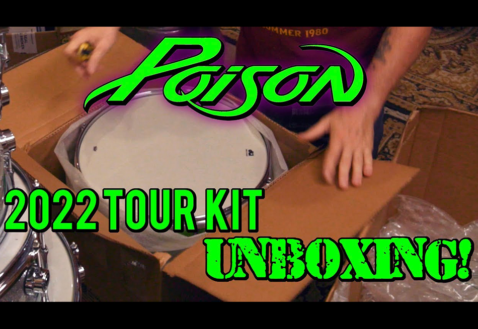 Untitled Set Rikki Rikki Rockket Unboxes His 2022 Poison Tour Set – Drumming News Network
