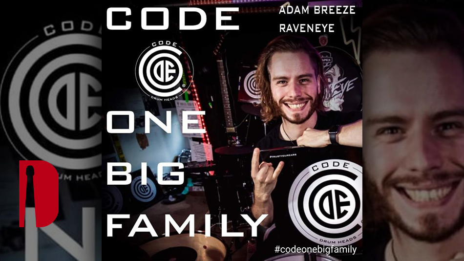 Adam Breeze Join's The Code Drum Head Family - Drumming ...