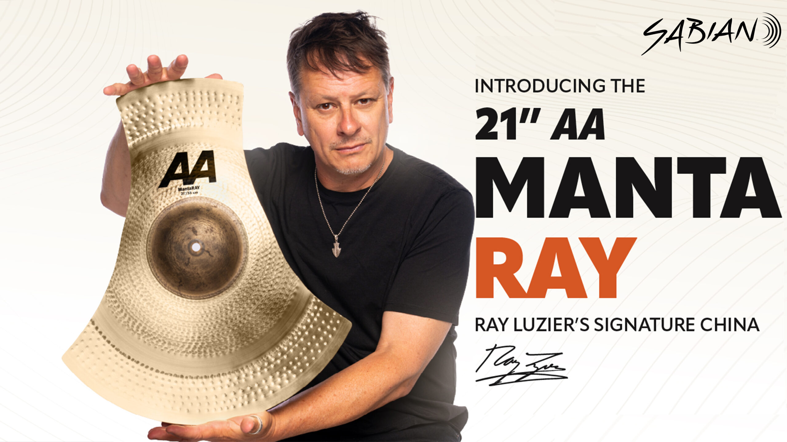 Platillo Sabian AA Mantaray Chinese con Ray Luzier